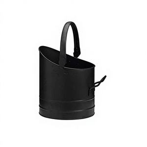 Seau à charbon décoratif en fer robuste, finition thermolaquée, style luxueux, options personnalisables - pour les zones de cheminée, rangement bien organisé - Product Image 1