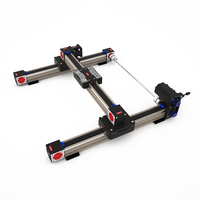Robot à portique WDT5050A, table XYZ, routeur CNC, module de mouvement linéaire motorisé à 3 axes, rail de guidage à courroie avec moteur pas à pas