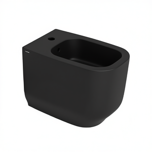 Bidé de pared Alba de 56 cm de longitud con acabado negro mate - Product Image 2