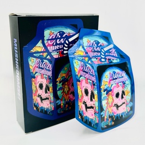 Bolsas de Mylar con Corte Troquelado Holográfico y UV Localizado, Impresión Interior Personalizada, Caja de Papel para Cereales de 3.5g, Bolsa de Mylar de 3.5 con Caja - Product Image 2