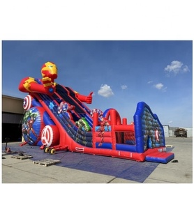 Castillo Inflable de PVC Azul Personalizado de Fábrica de 6*4M con Tobogán y <span class=keywords><strong>Zona</strong></span> de Salto - Product Image 5