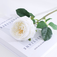 Echt Aussehende Feuchtigkeitsspendende Künstliche Austin-Rosen Blumenstiele Künstliche Rosenstiele Seidenrosen für DIY Hochzeit Party Dekoration