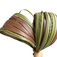 Rangkaian Bunga Simulasi Tanaman Model Pernikahan Desain Daun Hijau Karet Lembut Garis Rumput Baja
