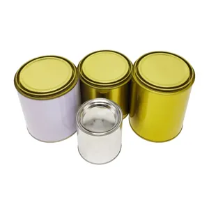 ゴールドオイルラッカー化学缶小さなペイント缶カーオイルパッキングCan