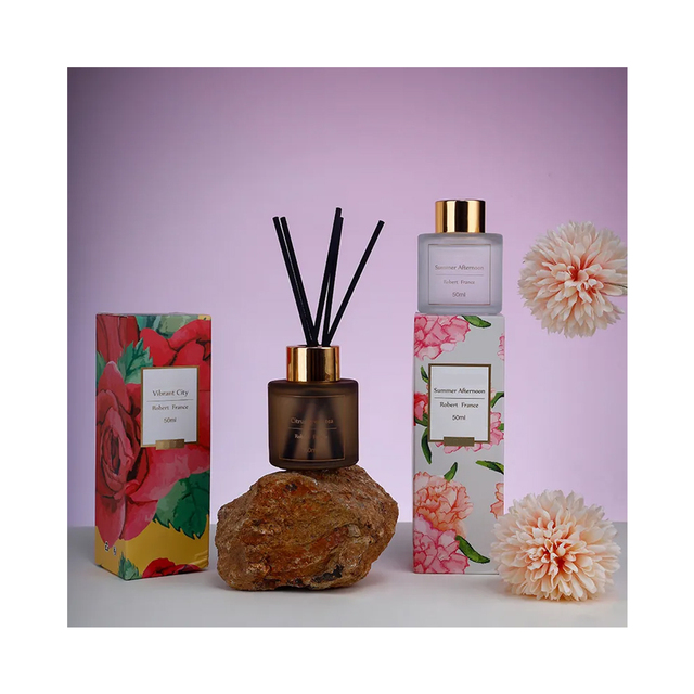 Wholesale Wooden Lid in Car Fragrance Aroma Essential Oil Luxury Reed Diffuser