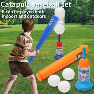 مجموعة آلة نصب داخلية/داخلية مع قاذفة كرات قاعدة محاكاة شبكية لممارسة الأطفال لعبة رياضية بلاستيكية - Product Image 5