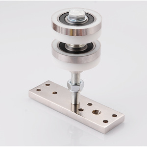 <b>Sliding</b> Door Roller Universal Folding Hanging Silent Nylon Wheels Stainless Steel for Bedroom Kitchen Partition Door Hardware - Product Image 6