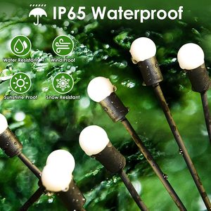 Balancement luciole <span class=keywords><strong>lampe</strong></span> paysage lumières jardin extérieur étanche feu d'artifice vacances lumière Starburst <span class=keywords><strong>solaire</strong></span> luciole lumière pour déco - Product Image 3