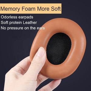 Coussinets de rechange pour écouteurs Audio-Technica ATH-<span class=keywords><strong>M50x</strong></span> ATH-M50 ATH-M40X ATH-M30 ATH-M20 avec mousse à mémoire de forme en cuir protéiné - Product Image 4