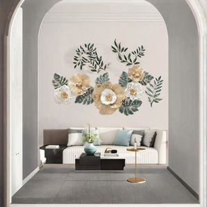 137X67cm Nordic Style Light Luxury Iron Hanging <b>Decor</b> <b>Large</b> Living Room Geometric Shape Contemporary <b>Wall</b> Hanging Art Home - Product Image 3