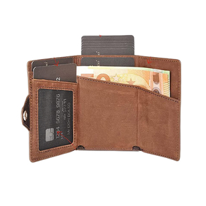Portefeuille pour homme avec étui en métal, nouveau portefeuille de commerce extérieur, porte-monnaie zippé, porte-cartes en cuir PU - Product Image 2