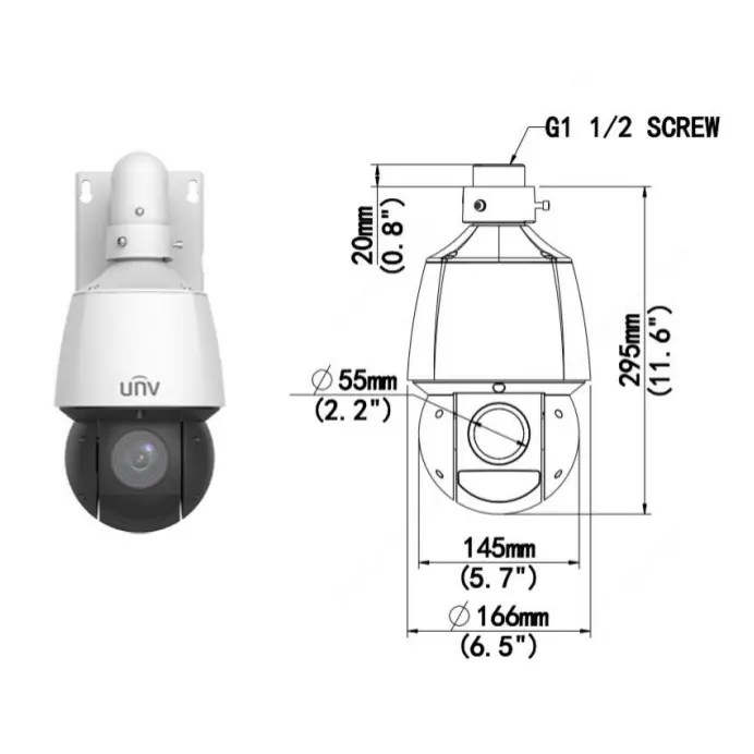 Uniview prezzo di fabbrica 25X Zoom rete CCTV 2MP sorveglianza IP PTZ telecamere di sicurezza HD telecamera di sicurezza ad alta velocità telecamera Dome