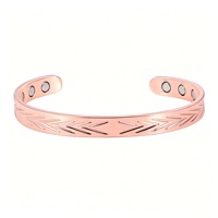 Bracelet magnétique vintage en cuivre pur Sland, bracelet thérapeutique en cuivre rouge pour hommes et femmes, bijoux soulageant la douleur