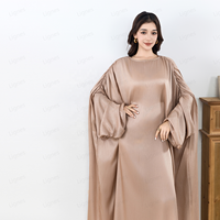 Lignes Golden Robe musulmane à manches longues pour femme-Exclusive et à la mode pour les dames musulmanes, été et plage, grande taille et régulière