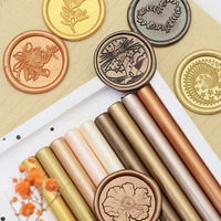 Mini bâton de cire de peinture au feu 125 couleurs 10*0.7cm petit bâton de verre peut être mélangé couleurs compatibles avec pistolet à cire
