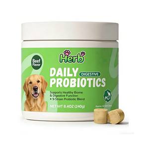 Proveedor de Golosinas Masticables Probióticas para Perros, Marca Privada OEM/ODM, para la Salud Intestinal de las Mascotas, Alimentos y Suplementos para Mascotas - Product Image 1