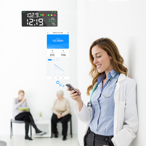 Moniteur de décibels WIFI, connexion Tuya WIFI, <span class=keywords><strong>capteur</strong></span> de température/humidité/heure/<span class=keywords><strong>CO2</strong></span>, détecteur de bruit avec écran LED - Product Image 1