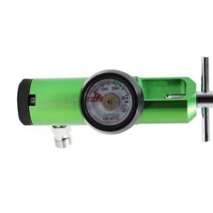 Brass 50 PSI O2 mở rộng điều chỉnh cho oxy xi lanh CGA 870 kết nối 0 ~ 15 lít mỗi phút diss Outlet cho oxy xi lanh - Product Image 1