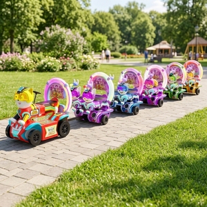 <span class=keywords><strong>Train</strong></span> miniature immersif pour animaux de compagnie <span class=keywords><strong>avec</strong></span> écran de jeu vidéo et autocollants mignons de chiens pour FEC Plaza - Product Image 5