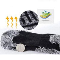 Chaussettes de randonnée unisexe, rembourré, respirant, épaisses, en laine mérinos, sans couture, pour chemin de Trekking