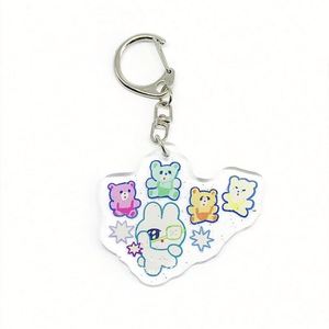 Llavero Promocional Personalizado con Imagen, en Forma de Corazón, de Acrílico Epoxi, con Logotipo Impreso con UV - Product Image 3