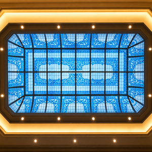 Dôme en verre teinté sur mesure, panneaux de vitraux décoratifs pour plafond de cathédrale, art vitralement décoratif pour église, hôtel, villa moderne - Product Image 3