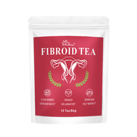 Thé aux herbes naturelles Source Factory pour les fibromes, efficace pour éliminer les toxines et les déchets utérins, et réduire l'inflammation.