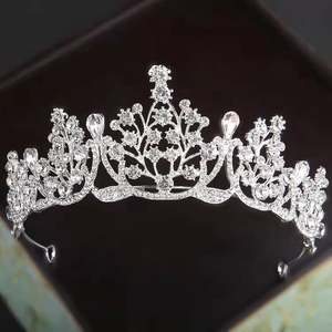 Couronne De Princesse En Strass Rose : Diadème En Cristal, Bandeau