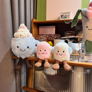 Divertidos y Cálidos Orejeras de Peluche Rosa y Blanco con Relleno de Algodón PP, Novedad de Navidad 2025, Muñeco de Peluche - Product Image 5