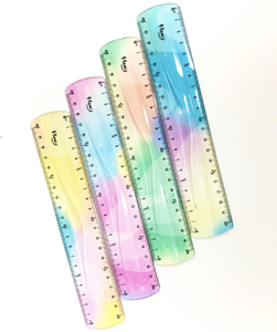 Гибкая безопасная пластиковая линейка из ПВХ с принтом для школы и офиса, 20 см - Product Image 3