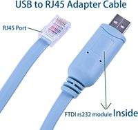Cable serie de consola FTDI USB a RJ45/para enrutador de interruptor Windows 7, 8 / Vista/MAC/Linux / RS232 6 pies (1,8 m)