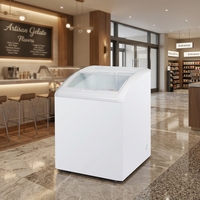 Congélateur horizontal pour crème glacée X-MING Commercial CE ETL CB, vitrine de présentation, verre trempé, congélateur commercial pour crème glacée