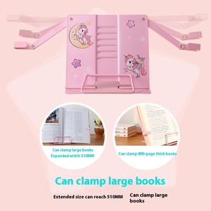 Sixue kim loại cuốn sách đứng đơn giản đọc giá cho học sinh tiểu học trẻ em kệ sách máy tính để bàn Clip bookends 209x165x190mm mô hình - Product Image 4