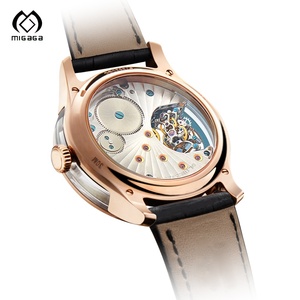 Deri Kayışlı Mekanik Mekanizmalı İbreli Işıklı 10ATM Su Geçirmez <span class=keywords><strong>Tourbillon</strong></span> Erkek Saati - Product Image 3