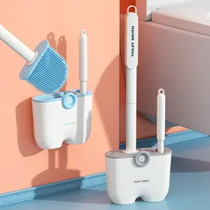 Escobilla de baño de alta calidad al por mayor portaescobillas de baño con accesorios de limpieza rápida