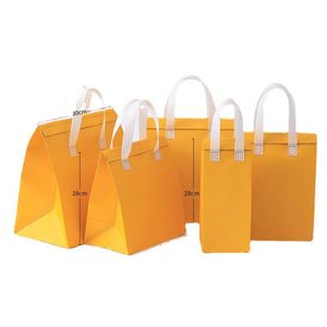 High Quality Ecycled Bag Wholesale NonWoven Cooler Bags with Zipper Folding Food Delivery Cooler Lunch Bag - Product Image 3