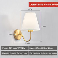 Applique Murale LED Carrée Moderne Nordique en Tissu, Lumière Blanche Chaude en Cristal pour Chambre à Coucher, Chevet, Couloir d'Hôtel et Intérieur