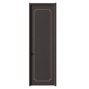 Puerta Interior Tradicional de MDF con Acabado Dorado y Apertura Manual - Product Image 1