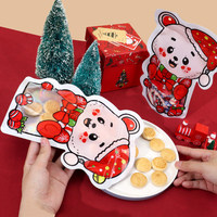 Sacs en plastique de qualité alimentaire en forme spéciale de dessin animé de Noël avec fenêtre transparente pour l'emballage de cadeaux de Noël pour enfants