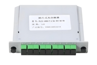 Optical PLC Splitter 1x8 Plug-in Fiber Splitter ABS kotak SC APC konektor tipe kaset