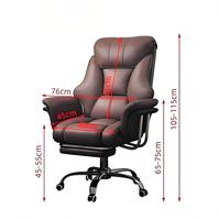 Chaise de bureau de direction ergonomique moderne à dossier haut en cuir synthétique, prix de gros, chaise de bureau de direction de luxe en cuir