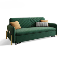 Sofá futón multifunción convertible moderno, muebles de cama extraíbles, sofá cama plegable con almacenamiento