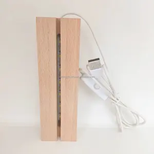 نمط منحوتة متميزة من اليابان مصباح بقاعدة خشبية بتصميم فريد مع لافتات خشبية وجدارية مصنوعة يدويًا حرف خشبية من خشب البجعة