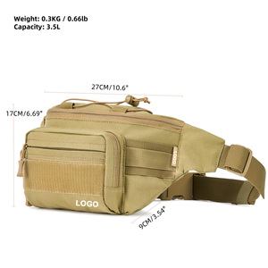 Marsupio Tattico da <span class=keywords><strong>Uomo</strong></span> Impermeabile Borsa EDC da Cintura Borsa da Vita Tattica per Escursionismo Campeggio Pesca con Chiusura a Cerniera - Product Image 6