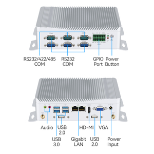 كمبيوتر XCY بدون مروحة i3 6157U J1900 DDR4 رام ثنائي RJ45 LAN RS232 COM GPIO LINUX Minipc - Product Image 6