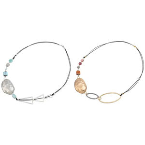 Collar con Colgante Largo de Botón Magnético, Metal Sintético, Estilo Moderno y a la Moda, Uso Diario, Unisex, Regalo, Joyería - Product Image 3