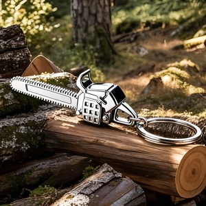 Llavero Creativo Personalizado para Hombre con Colgante de Sierra Eléctrica Metálica para Exteriores, Modelo de Juguete de Simulación de Sierra para Leñador, Regalo - Product Image 2