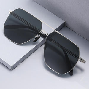 Gafas de sol polarizadas para pesca al aire libre para hombre, lentes de nailon UV400, montura cuadrada, color negro, KS-3825 - Product Image 3