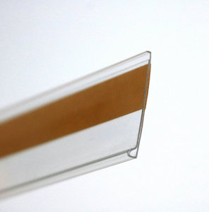 Alta calidad supermercado plástico PVC adhesivo <span class=keywords><strong>precio</strong></span> etiqueta titular transparente <span class=keywords><strong>precio</strong></span> etiqueta billete para estantes - Product Image 2