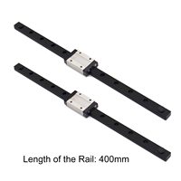 Rail de guidage linéaire CNC MGN15H/MGN15 400mm 8mm 3kg pour mise à niveau d'imprimante 3D et machine CNC